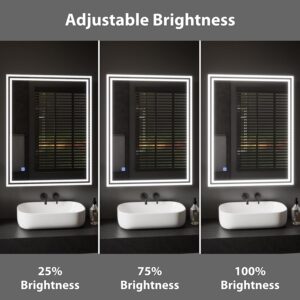 Illuminated bathroom Mirror with LED