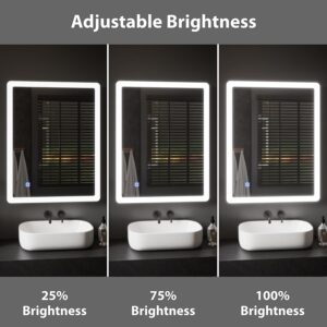 Antifog Wall LED Mirror 