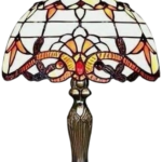 Tiffany Lamps, Stained Glass Handmade Tiffany Vintage Bedside Table Lamp