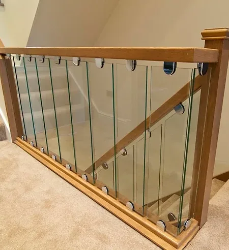 Toughened Clear Glass Baluster Decking Panel Rack Railing