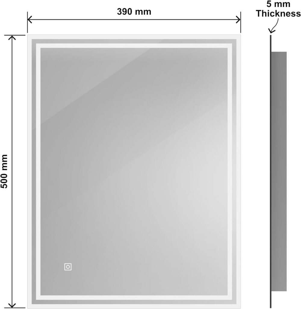 Illuminated bathroom LED Mirror - Image 6