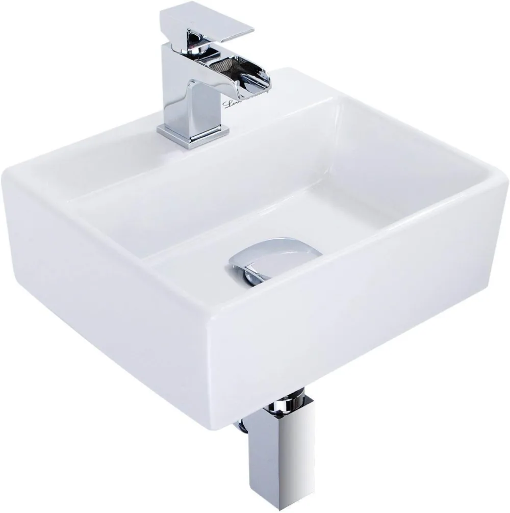Square Ceramic Small Bathroom Sink