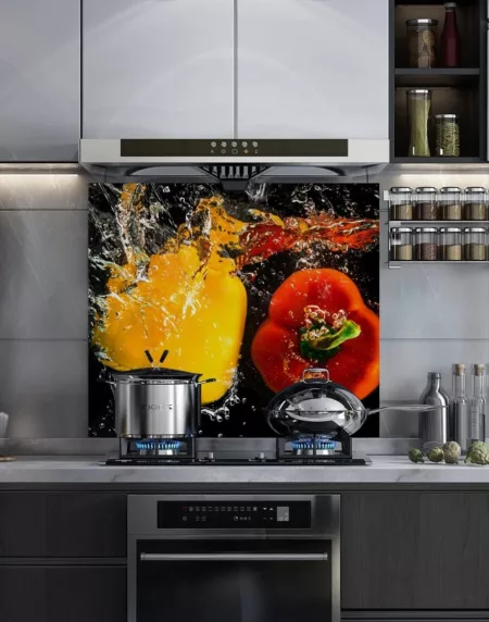 Tempered Glass Splashback for Kitchen