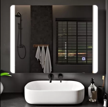 Illuminated bathroom Mirror with LED