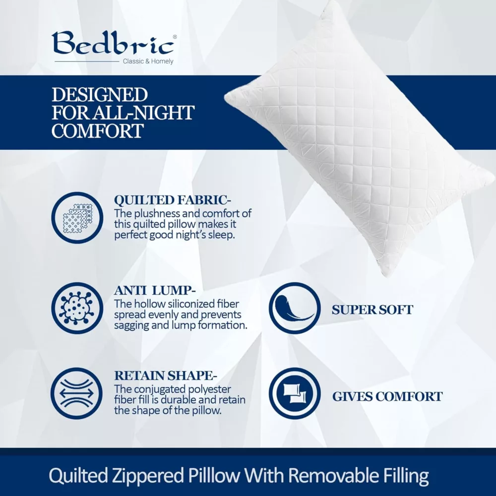 Bedbric Pillows 2 Pack Hotel Quality