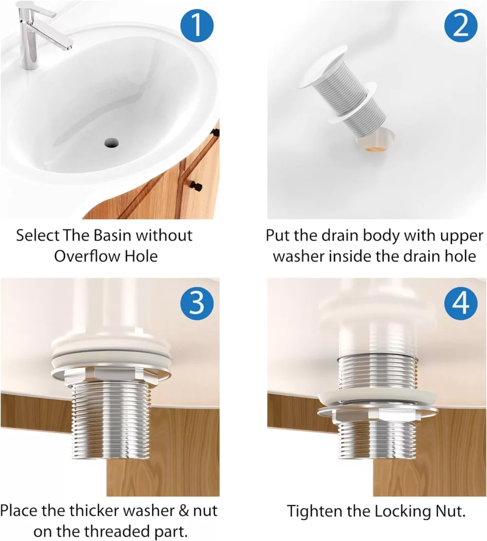 Pop Up Basin Waste - UnSlotted