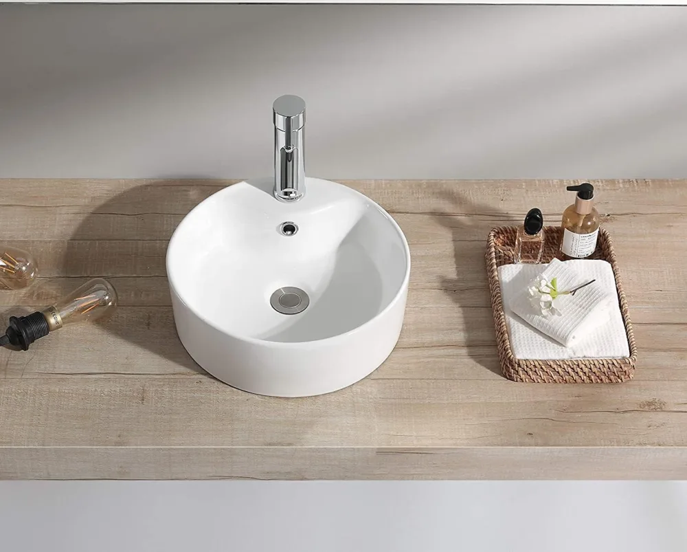BELOFAY Modern Round Basin Sink for Bathroom