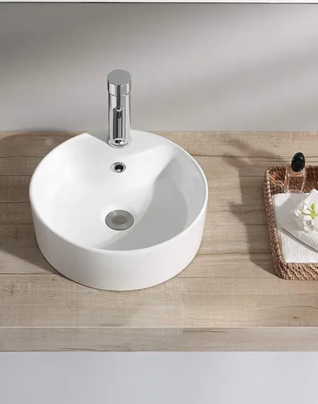 BELOFAY Modern Round Basin Sink for Bathroom