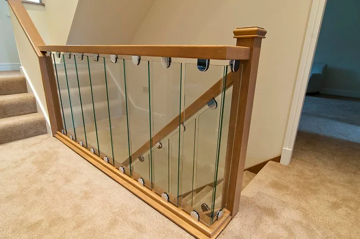 Toughened Clear Glass Baluster Decking Panel Rack Railing