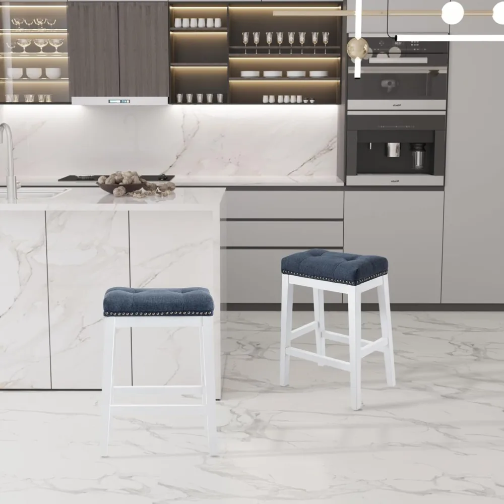 BELOFAY Kitchen Stool Counter Height Bar Stool - Image 4