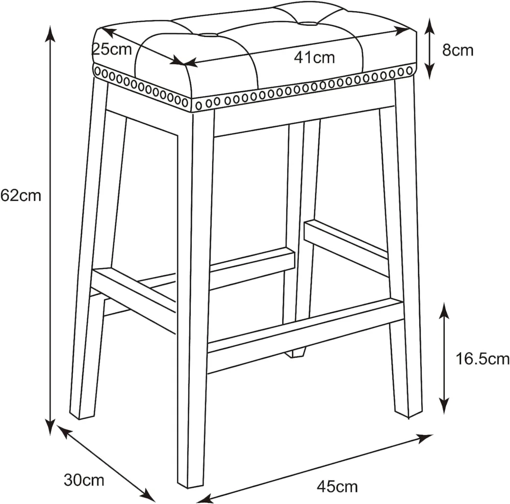 BELOFAY Kitchen Stool Counter Height Bar Stool