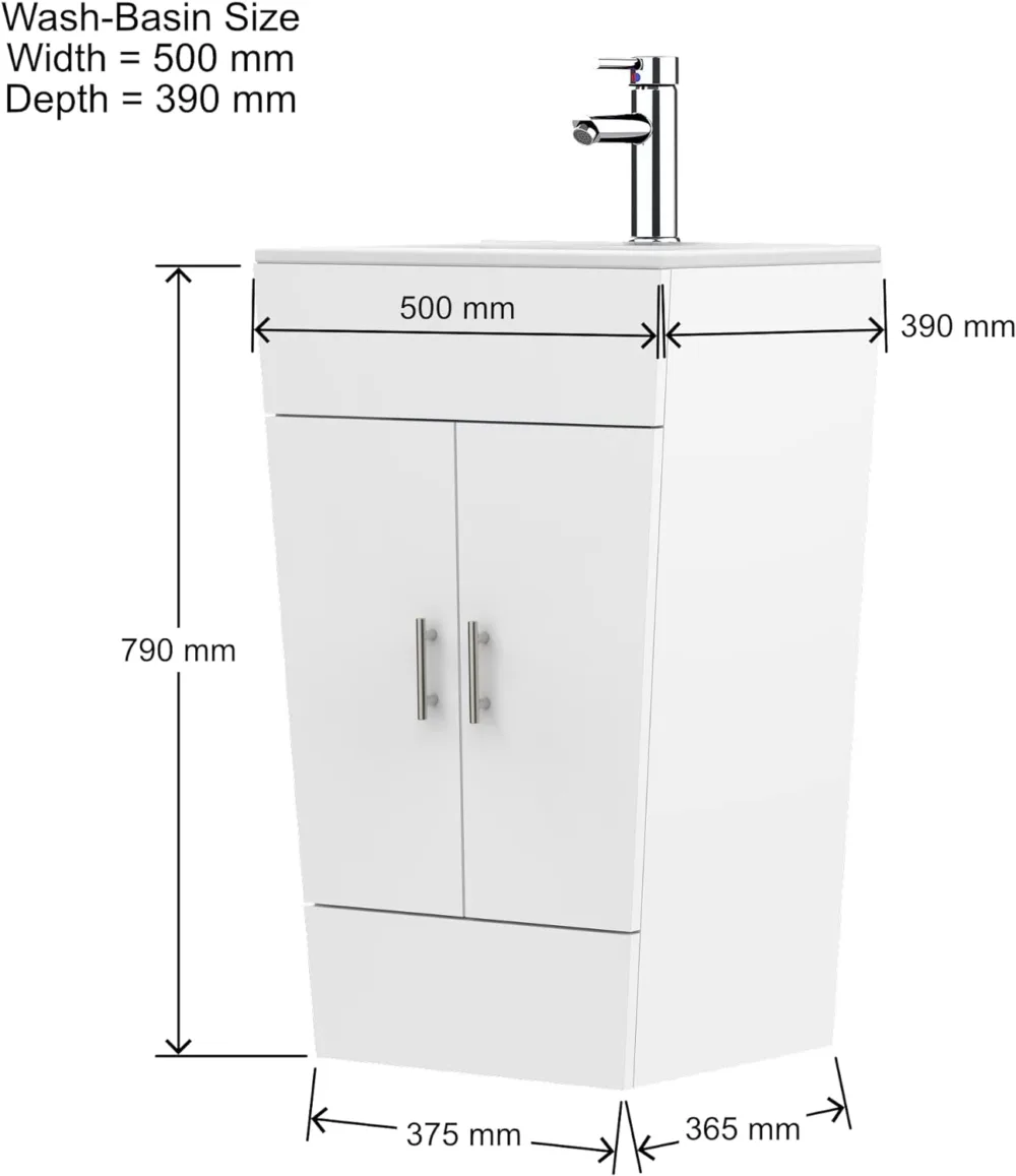 Floor Standing Vanity Unit with Basin