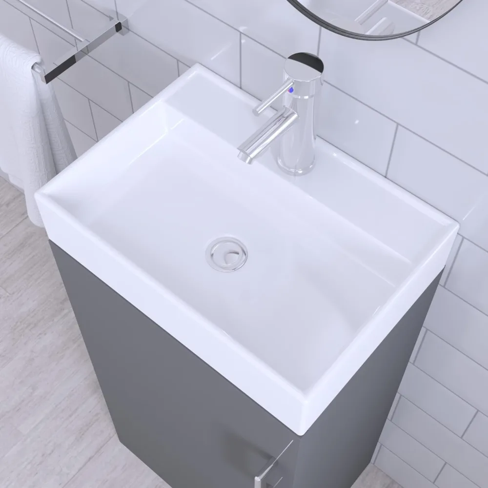 Floor Standing Vanity Unit with Basin | Cloakroom Vanity Unit