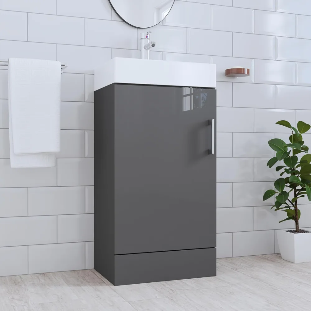 Floor Standing Vanity Unit with Basin | Cloakroom Vanity Unit