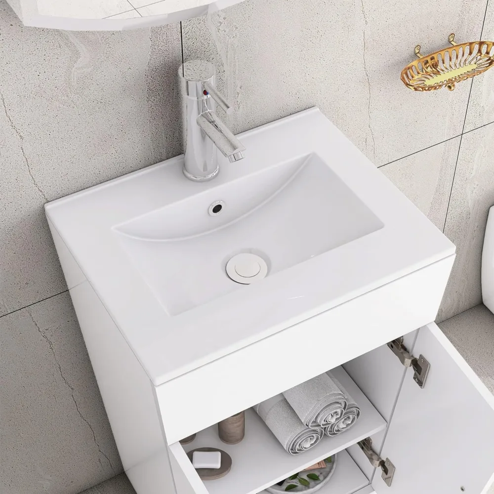 Floor Standing Vanity Unit with Basin